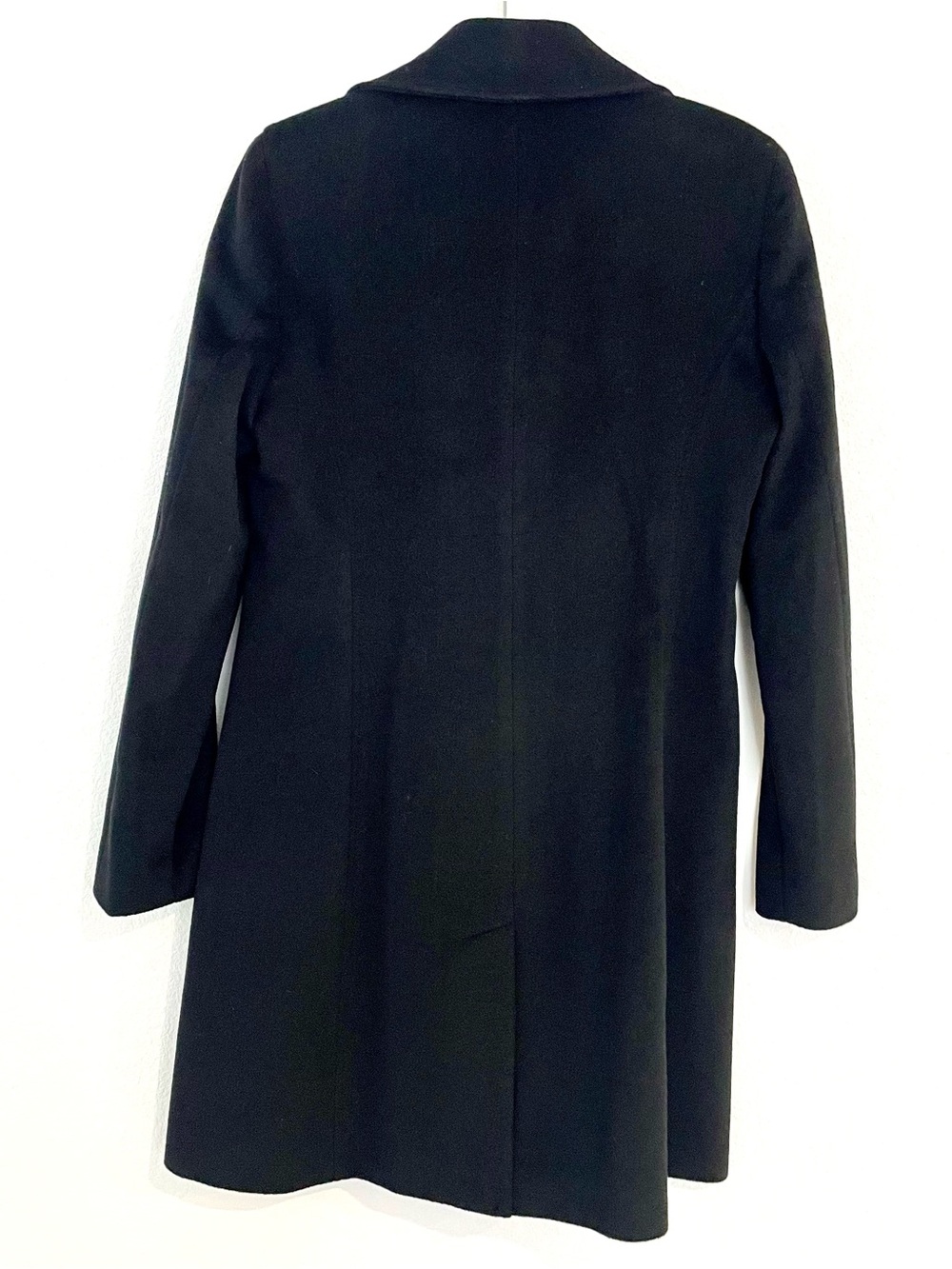 Calvin Klein Black Single-Breasted Wool Trench Coat - Picture 8 of 16